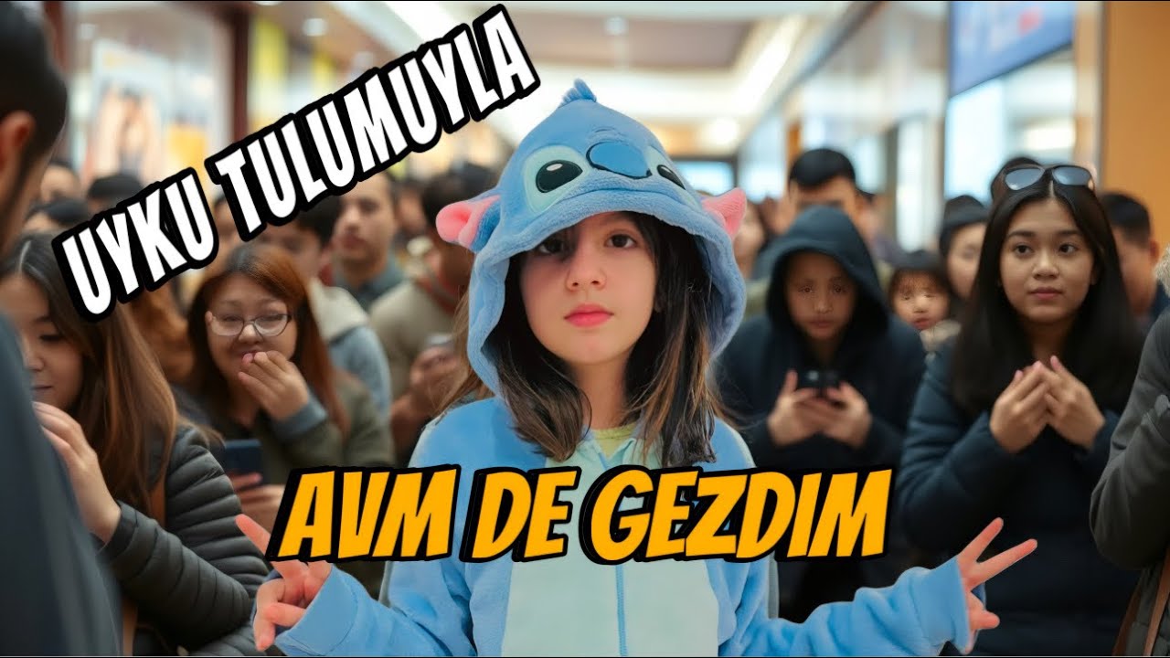 Esmanur Alışveriş Merkezinde Uyku Tulumuyla Gezdi