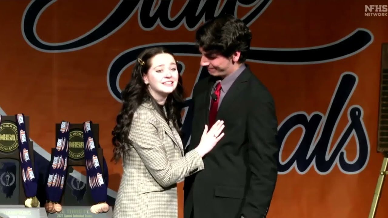 IHSA Speech DDA State Champions 2022 (Cate Cianci and Cameron Chamberlain)