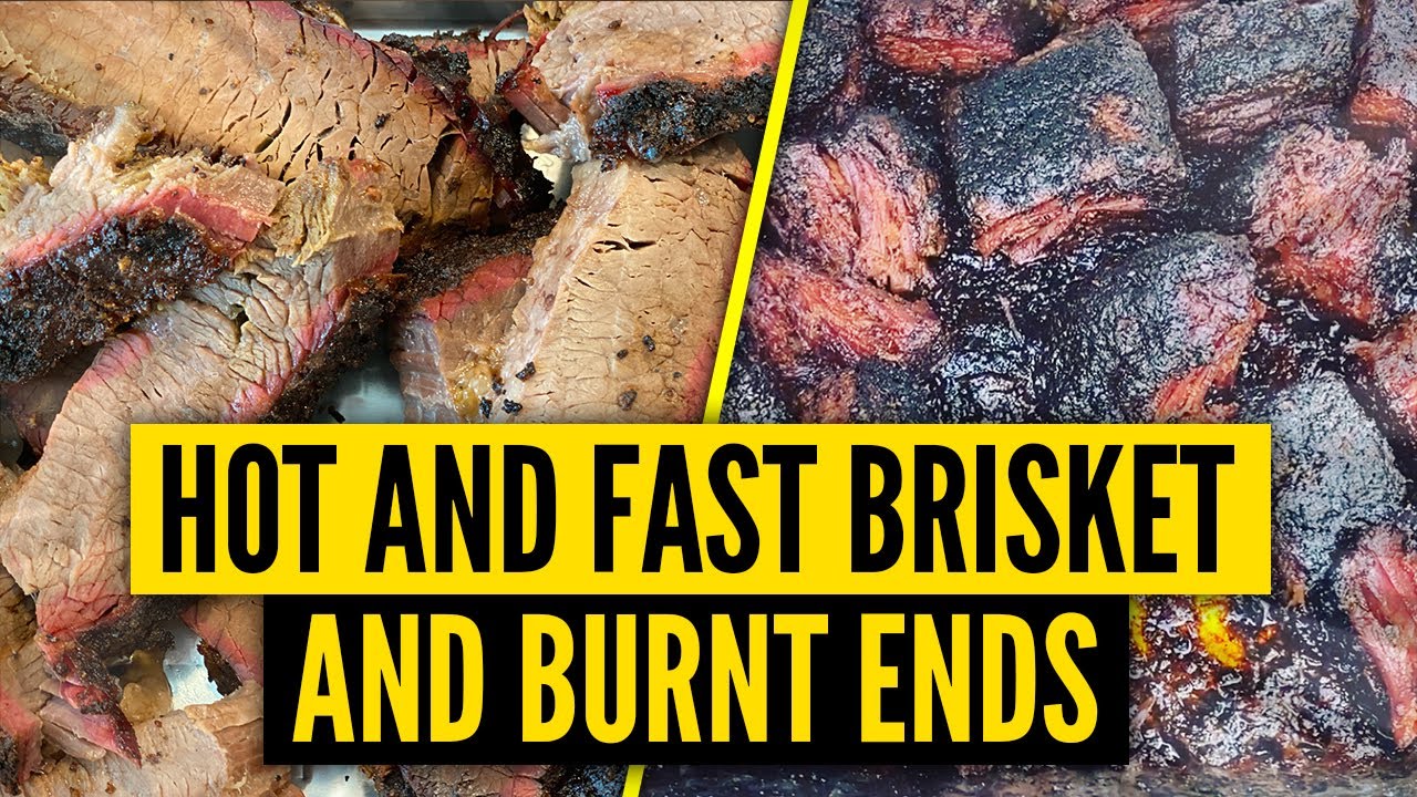 HOT AND FAST Brisket and Burnt Ends on the Kamado Joe | Best Burnt Ends | 4 Hour Brisket