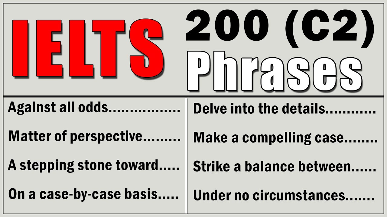 200 Advanced C2-Level Phrases | Advanced English for IELTS