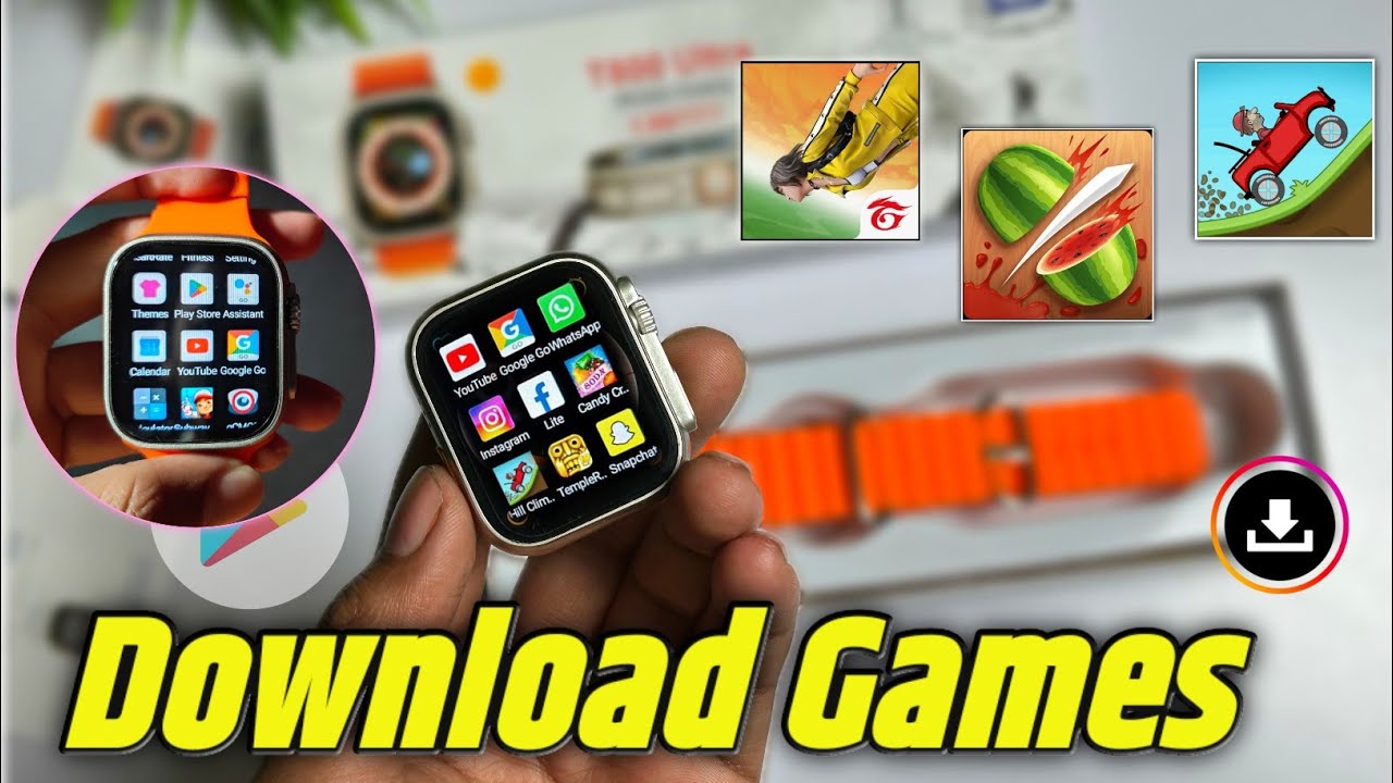 🎮Game play t800 ultra smartwatch | Install games t800 ultra smart watch ? | Ultra smart watch review