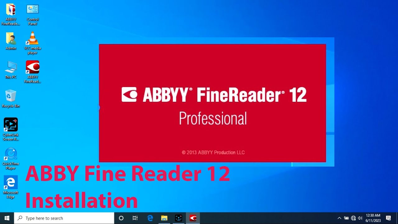 Abby Fine Reader Installation