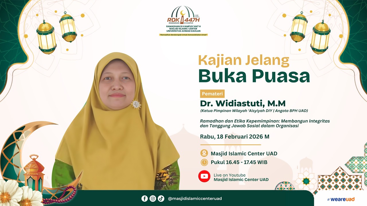 Kajian Jelang Berbuka | Dr. Widiastuti, M.M. | 1 Ramadhan 1447 H