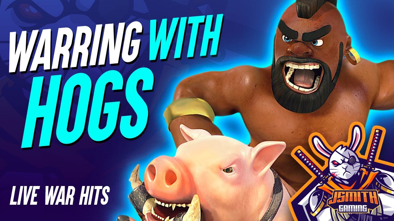 New HOG Strategy in WAR | Crushing Bases in Live War Attacks TH10