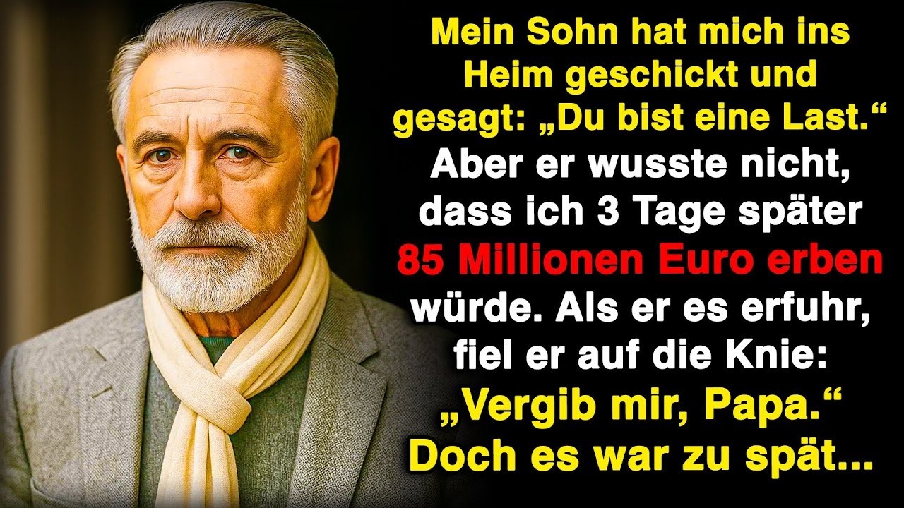 Mein Sohn ließ mich im Pflegeheim zurück und sagte: „Endlich kannst du hier verfallen“, doch ich…
