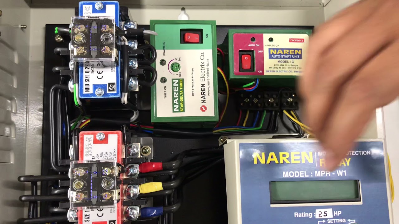 Naren Digital Starter Model DIGSD for 25HP Star Delta Motors (English Version)