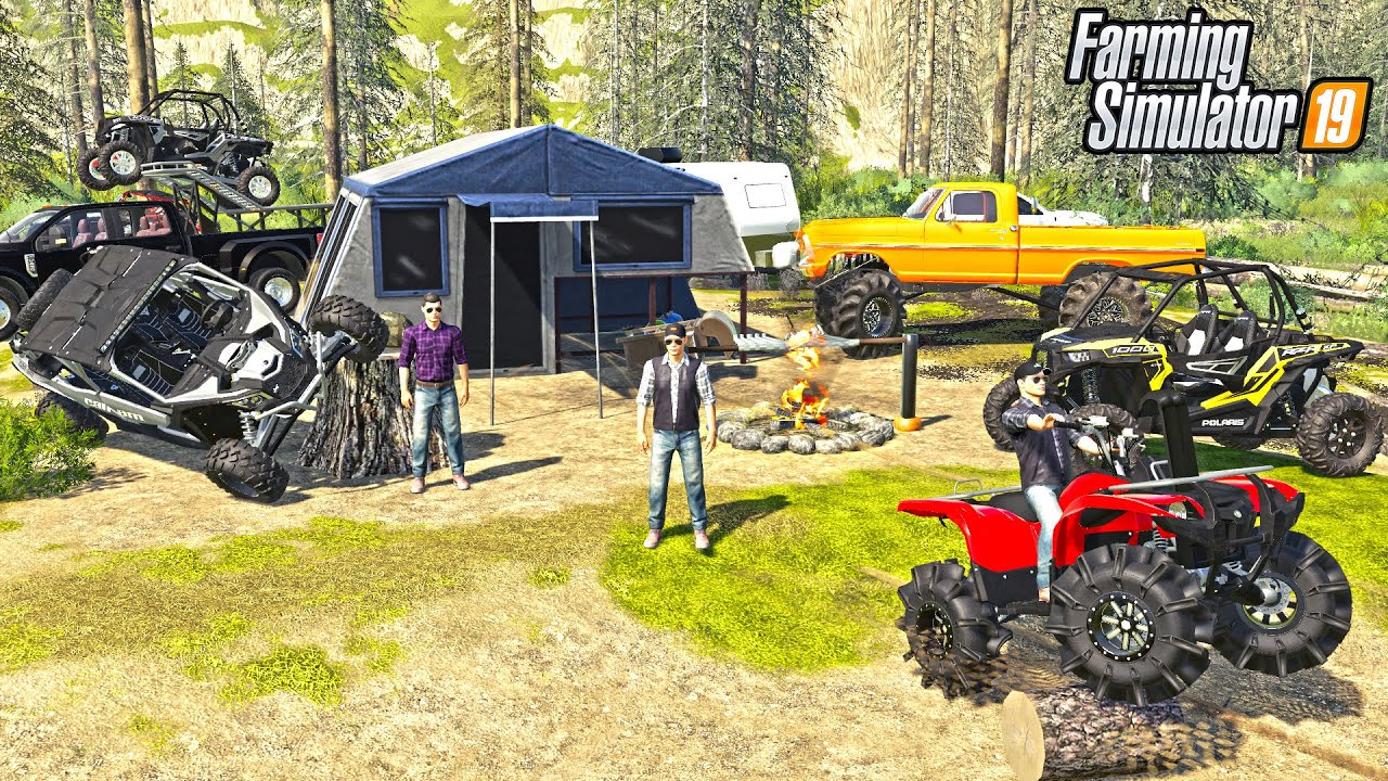 REDNECK MUD CAMPING IN BACKWOODS | FARMING SIMULATOR 2019