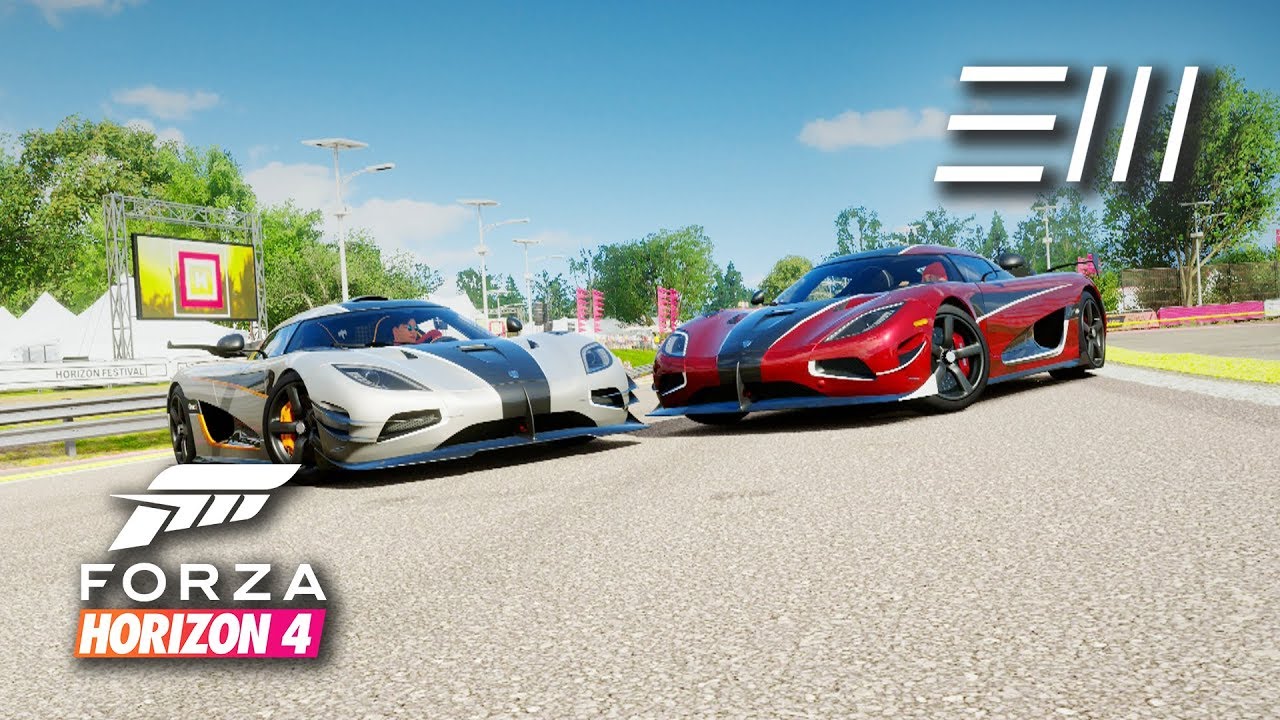 Forza Horizon 4 - Koenigsegg Agera RS vs Koenigsegg ONE:1 | Stock vs Stock Challenge!