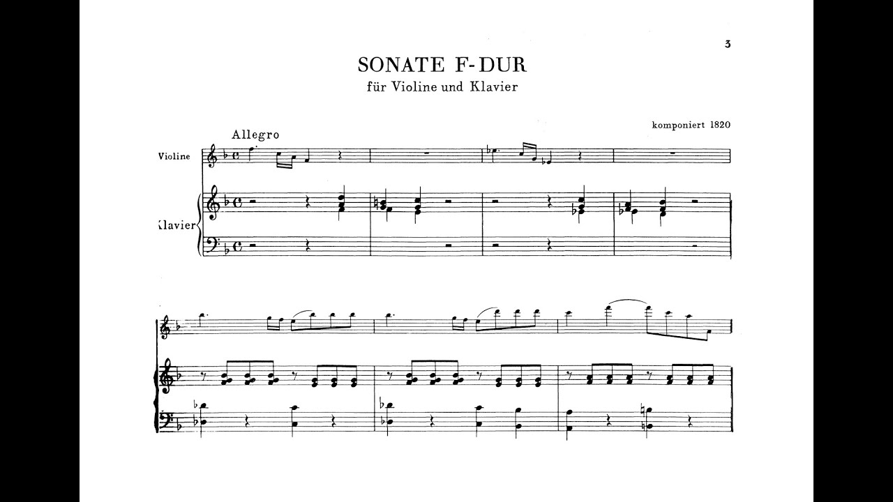 Felix Mendelssohn - Violin Sonata in F major, MWV Q7