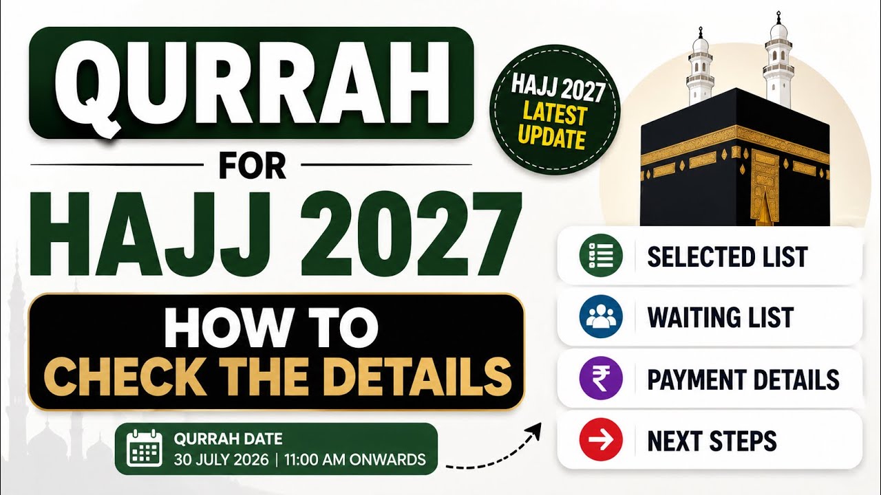 Hajj 2027 Qurrah Live | How to Check Your Selection & Waitlist Status #hajjcommittee
