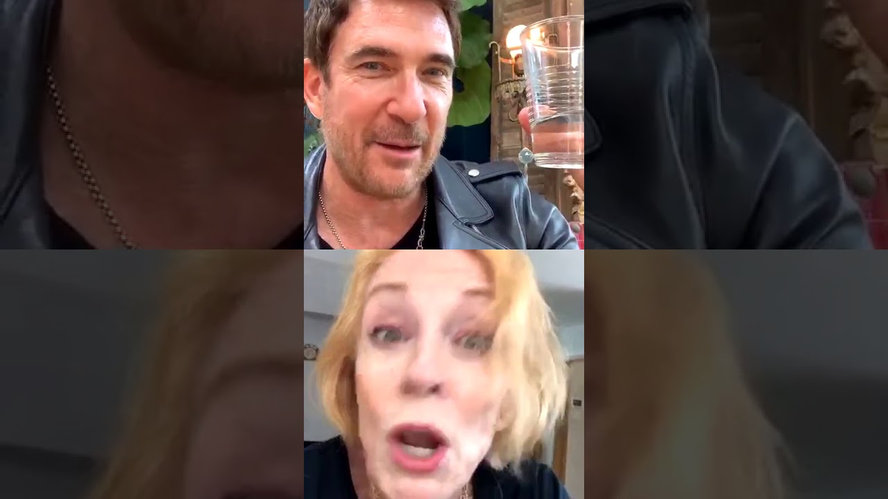 Holland Taylor and Sarah Paulson live Instagram with Dylan McDermott