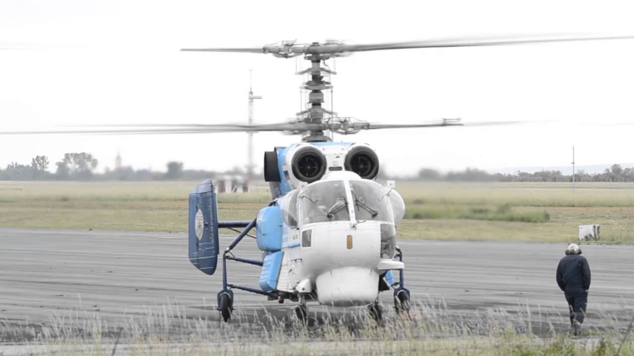 Kamov Ka-32C engine start and take off from Hévíz-Balaton Airport, Hungary
