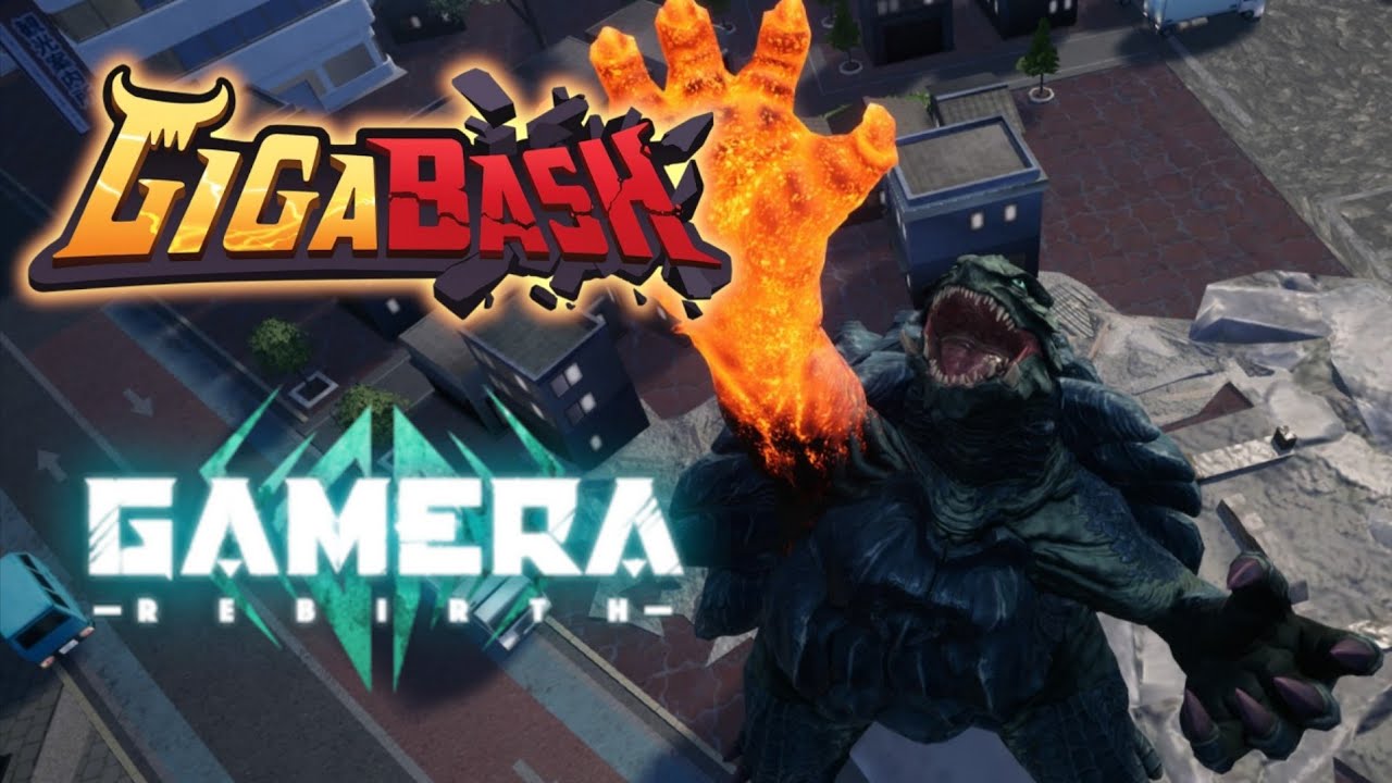 GigaBash: Gamera gameplay - Gamera Rebirth DLC
