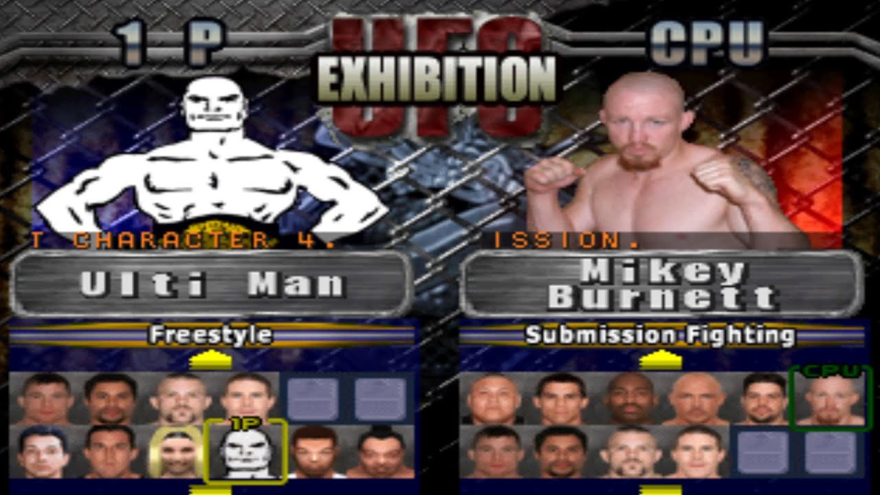 Ultimate Fighting Championship: Все персонажи [PS1]
