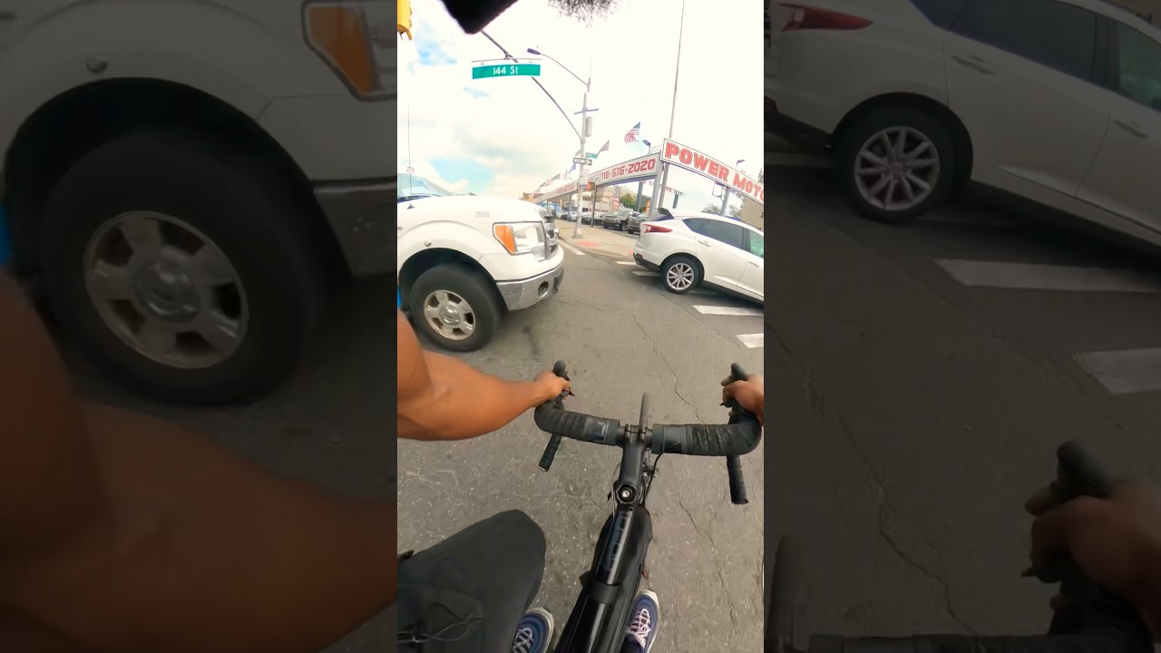 I guess he really couldn&rsquo;t wait #nyc #cycling #cyclist #roadbiking #trafficrider