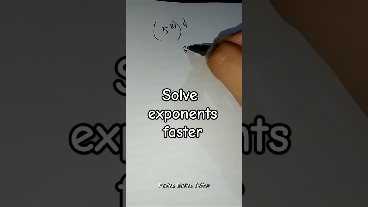Solving exponents questions| Under 10 seconds | Maths Solutions | #maths #tricks #ssccgl #ssc