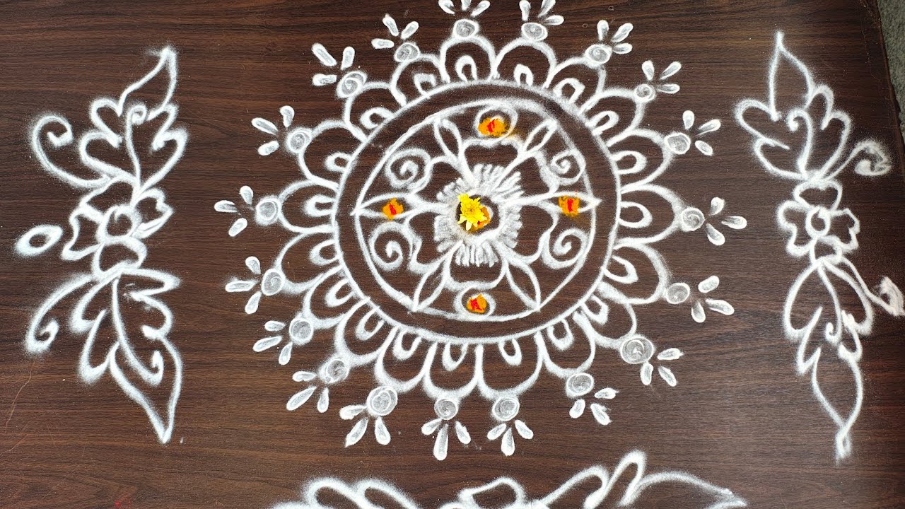 Simple Daily Rangoli Designs for beginners ✨🌸