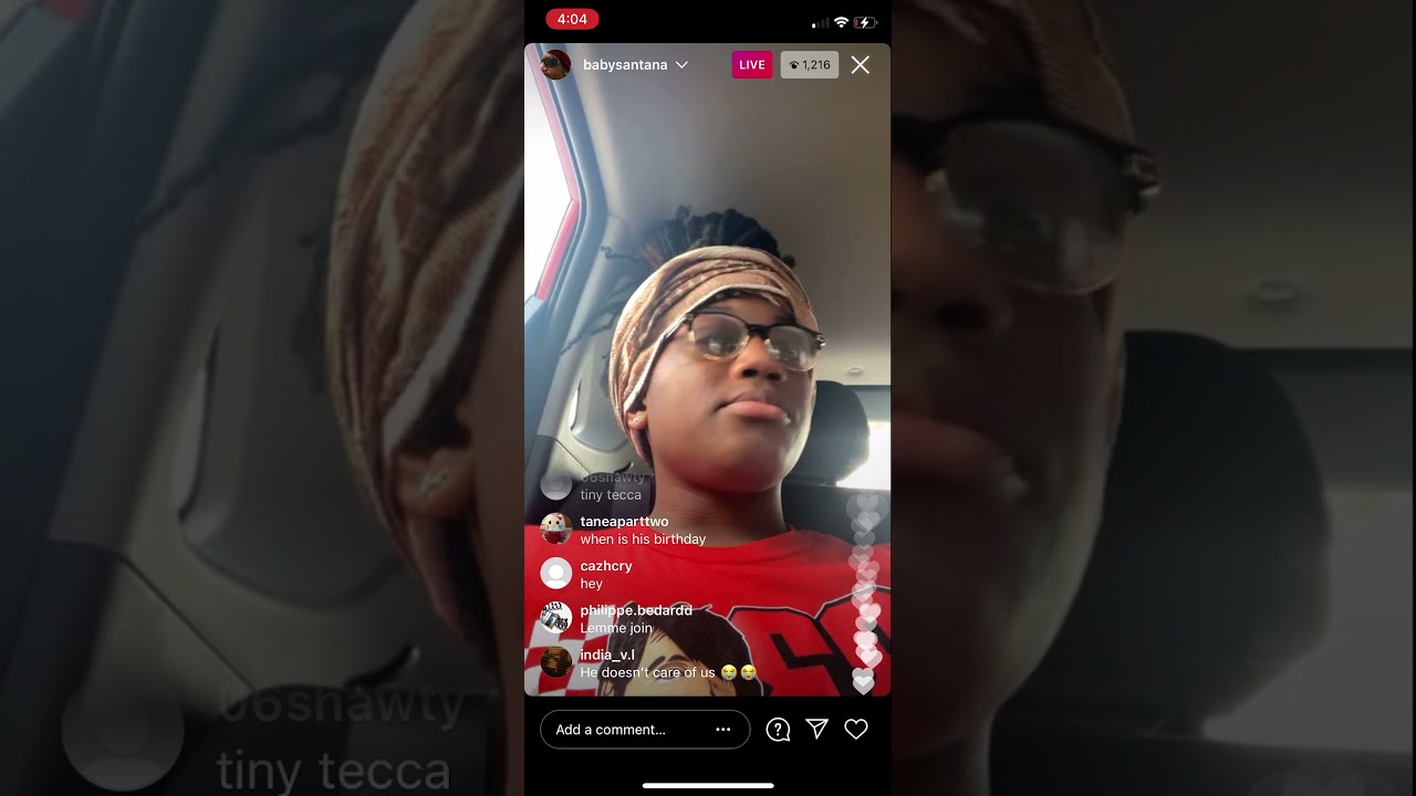Babysantana Live on IG