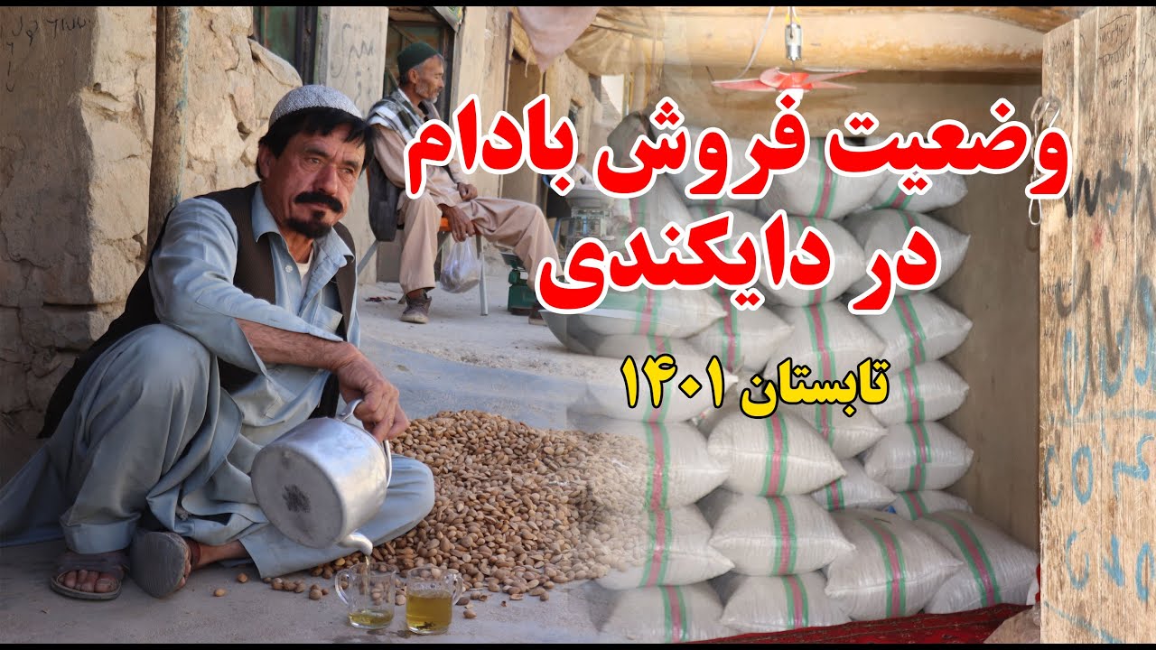 شکایت ها از وضعیت بد بازار بادام در نیلی مرکز دایکندی