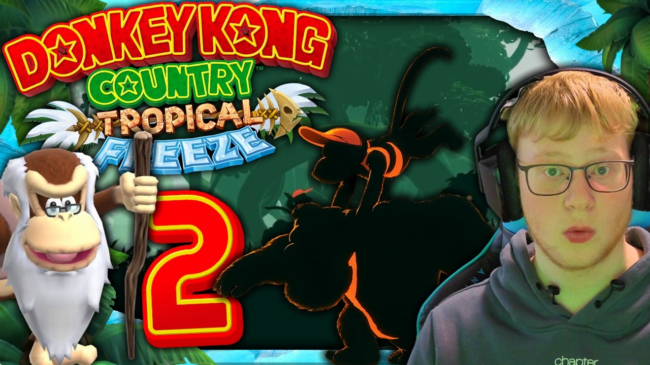❄️Donkey Kong Country Tropical Freeze❄️#02 Cranky Kong als Begleiter & erstes Silhouetten Level🤩