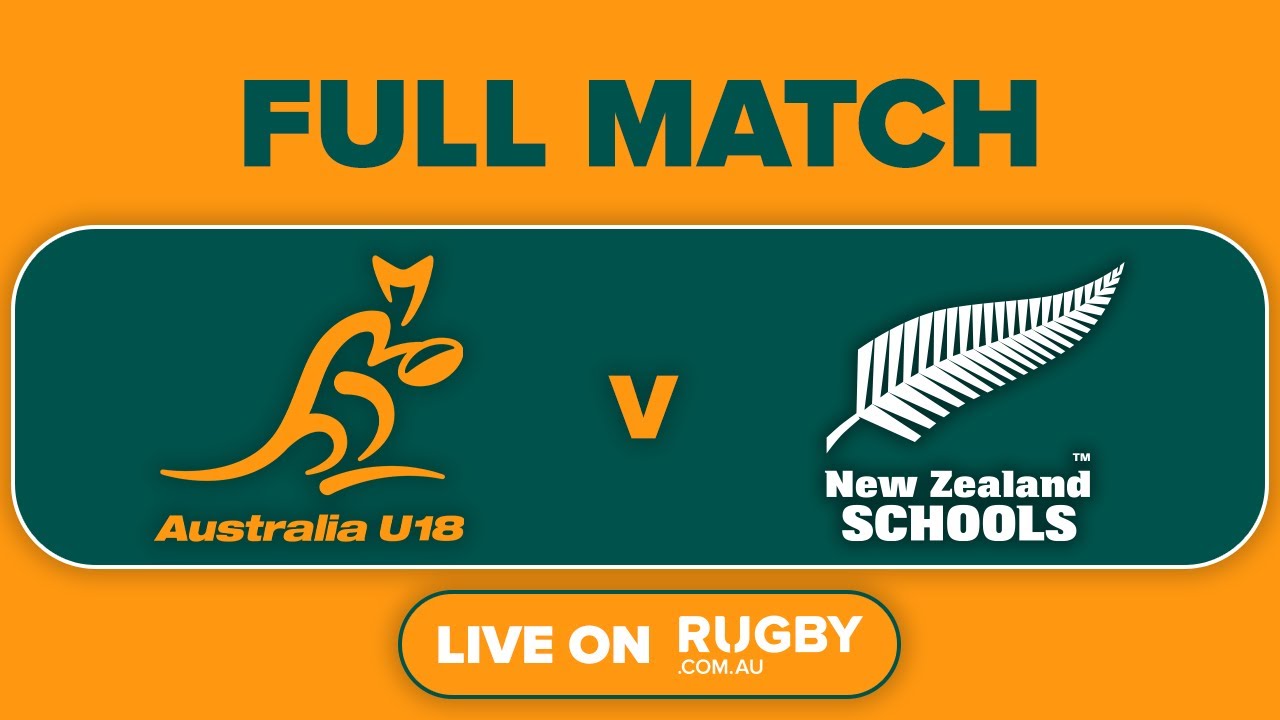FULL MATCH: Australia U18s v New Zealand Secondary Schools | 2025