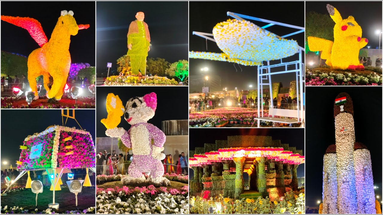 Flower show ahmedabad 2024 || Ahmedabad flower show 2024