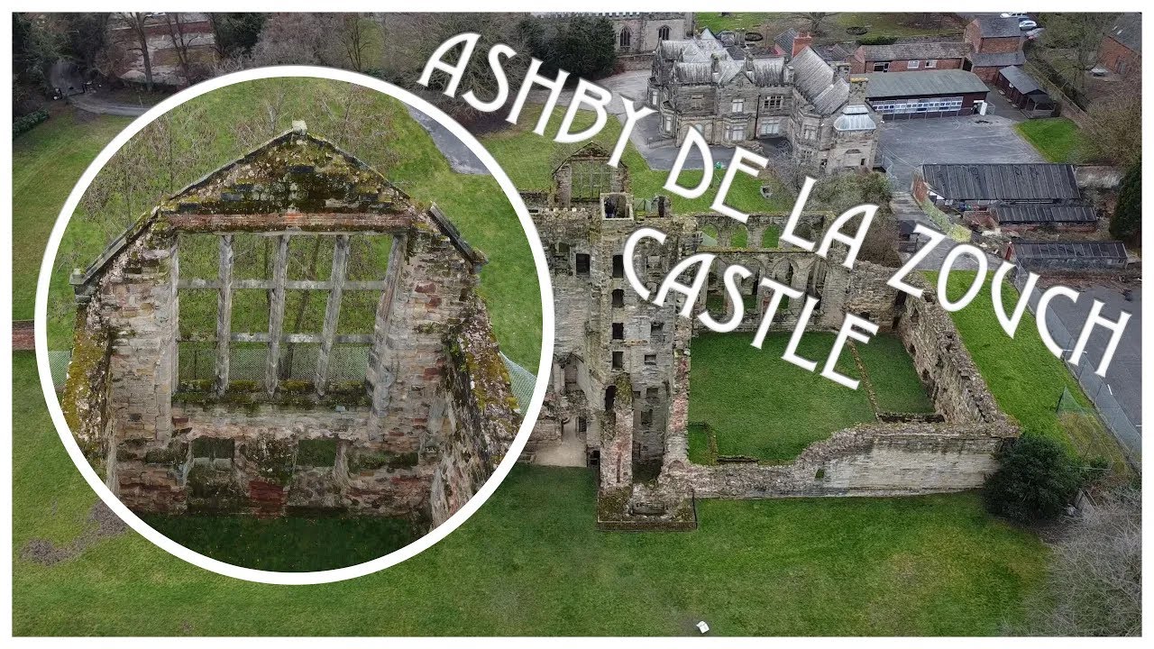 Ashby de la Zouch Castle | englands history & historic 4k drone footage