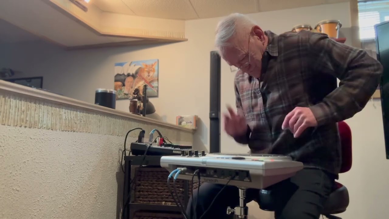 Dr. Rubberfunk “Latin Player” Mike Mooney 2/6/26 Roland Handsonic drums 