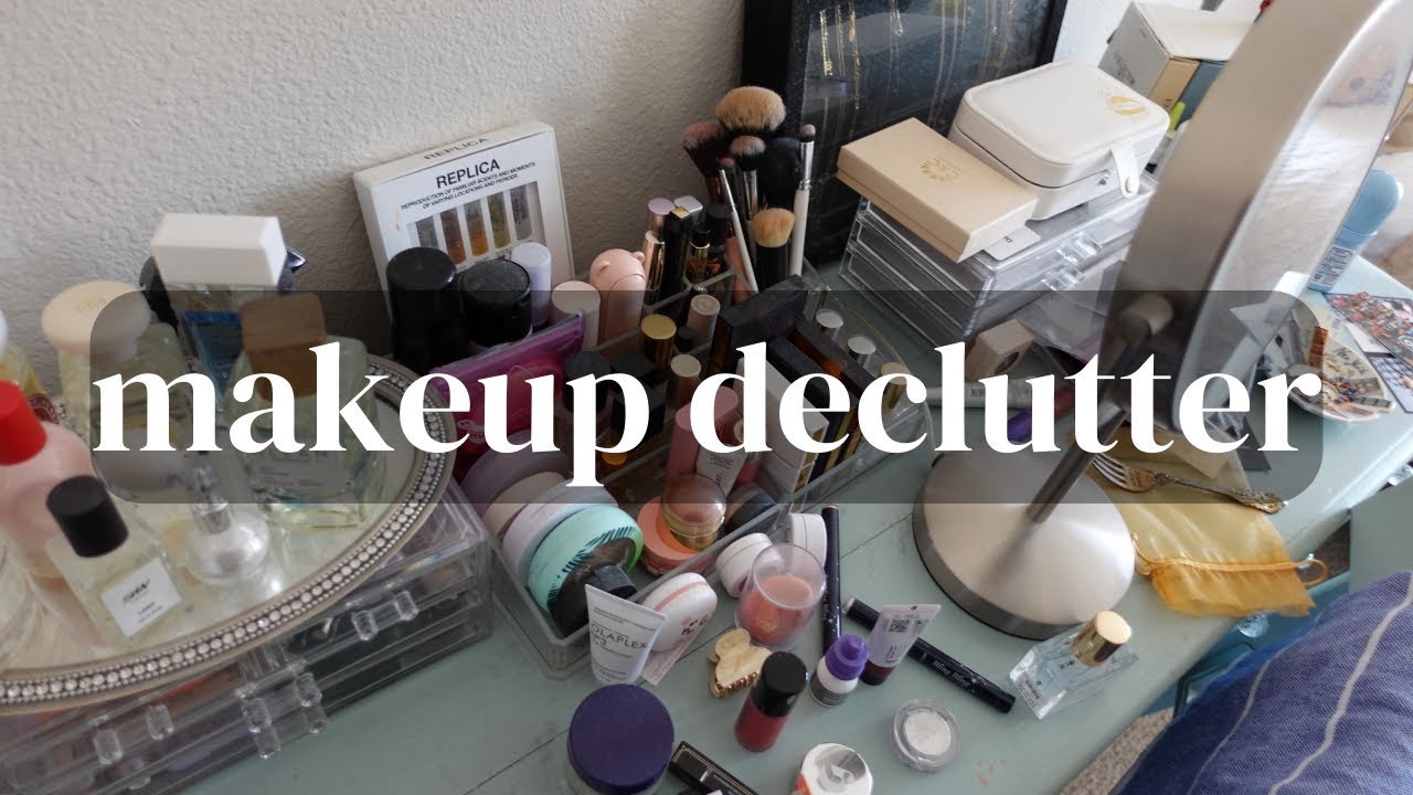 MAKEUP COLLECTION DECLUTTER | decluttering and organizing my makeup and perfume collections