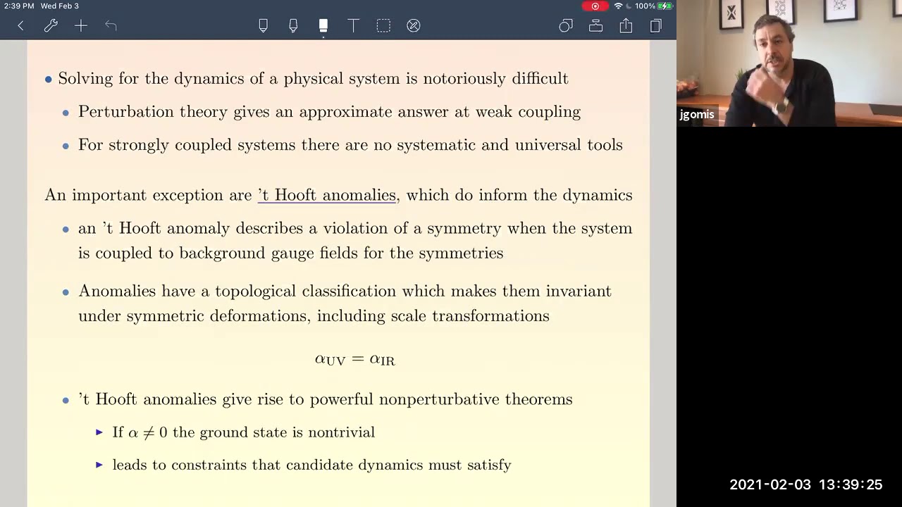 Jaume Gomis - Global Anomalies on the Hilbert Space 2/3/21