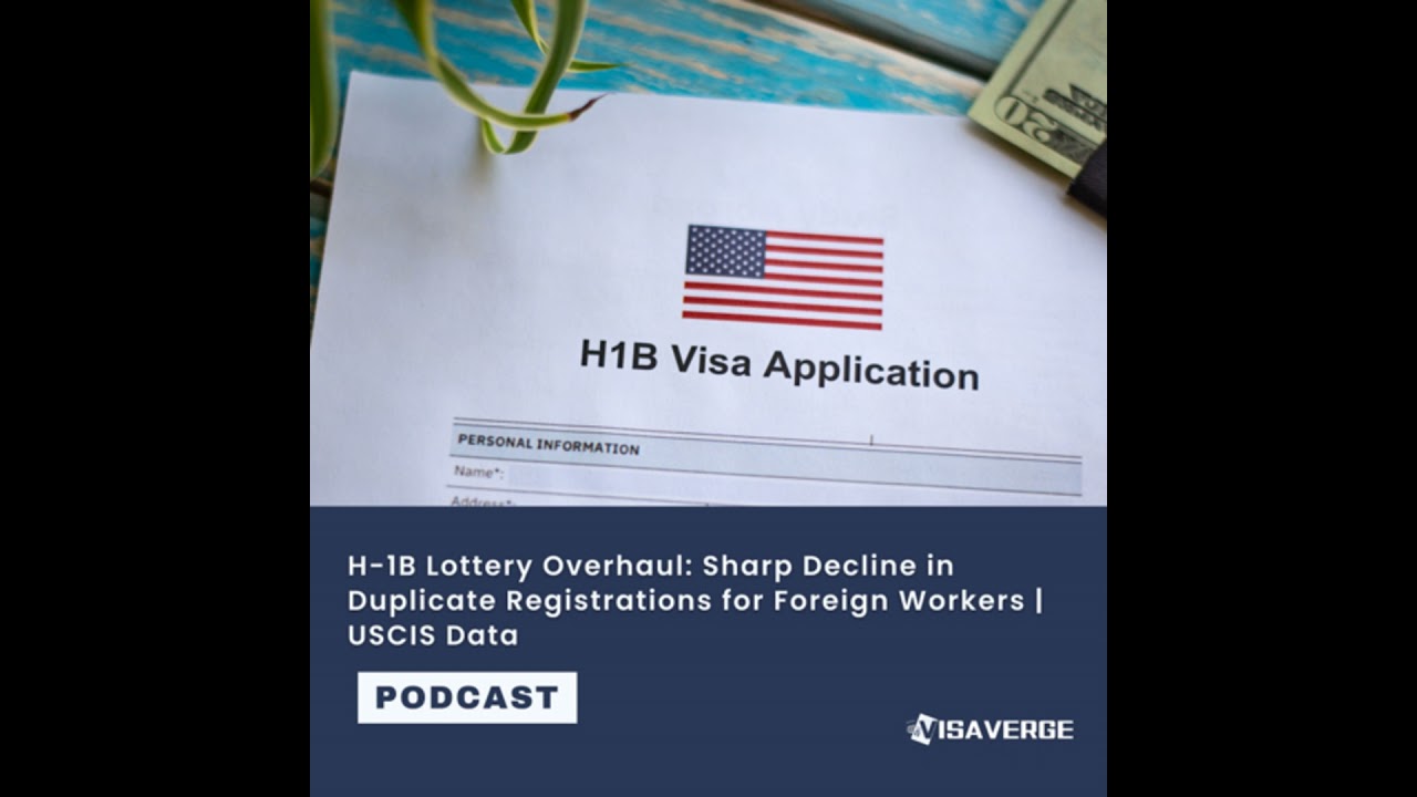 H-1B Lottery Overhaul: Sharp Decline in Duplicate Registrations for Foreign Workers | USCIS Data