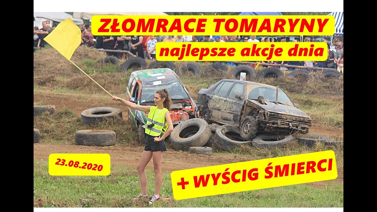 ZŁOMRACE TOMARYNY 23.08.2020 najlepsze akcje dnia + wyścig śmierci