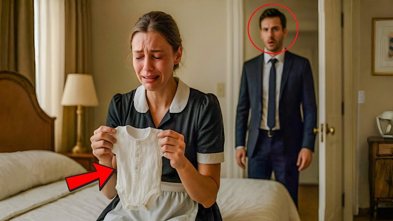 Milionário entra no quarto do filho, encontra a empregada chorando na cama — e a verdade o choca.
