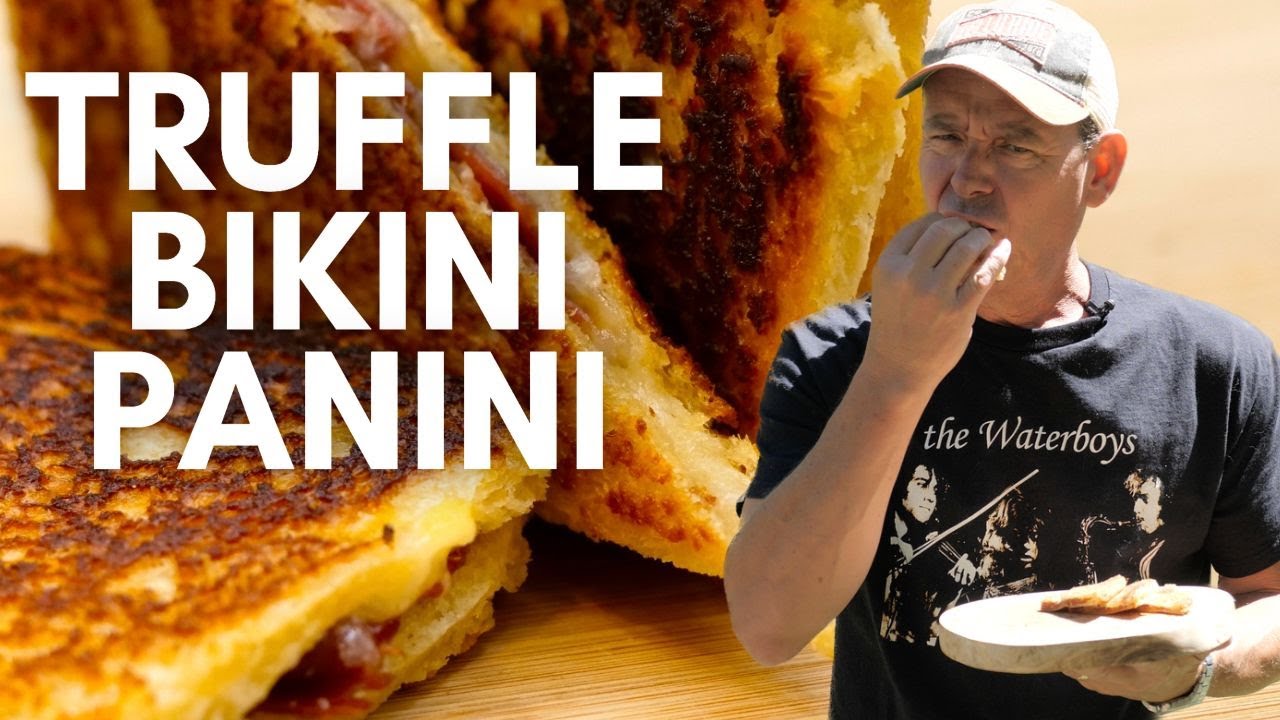 THE BIKINI PANINI! Spanish Grilled Ham and Cheese with Truffles - Bikini Sandwich Recipe