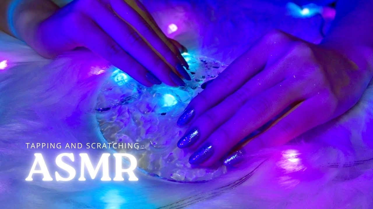 ASMR Tapping and Scratching on 7 Coasters🌙Low light for Sleep🫶(No talking,No mouth sounds)