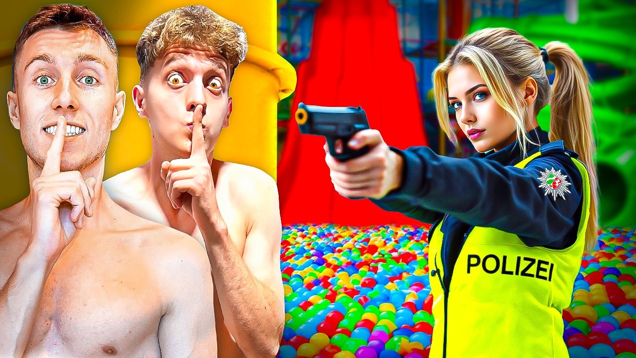 Eine NACHT HEIMLICH im SPIELEPARADIES übernachten! 😱 (Polizei kommt..)