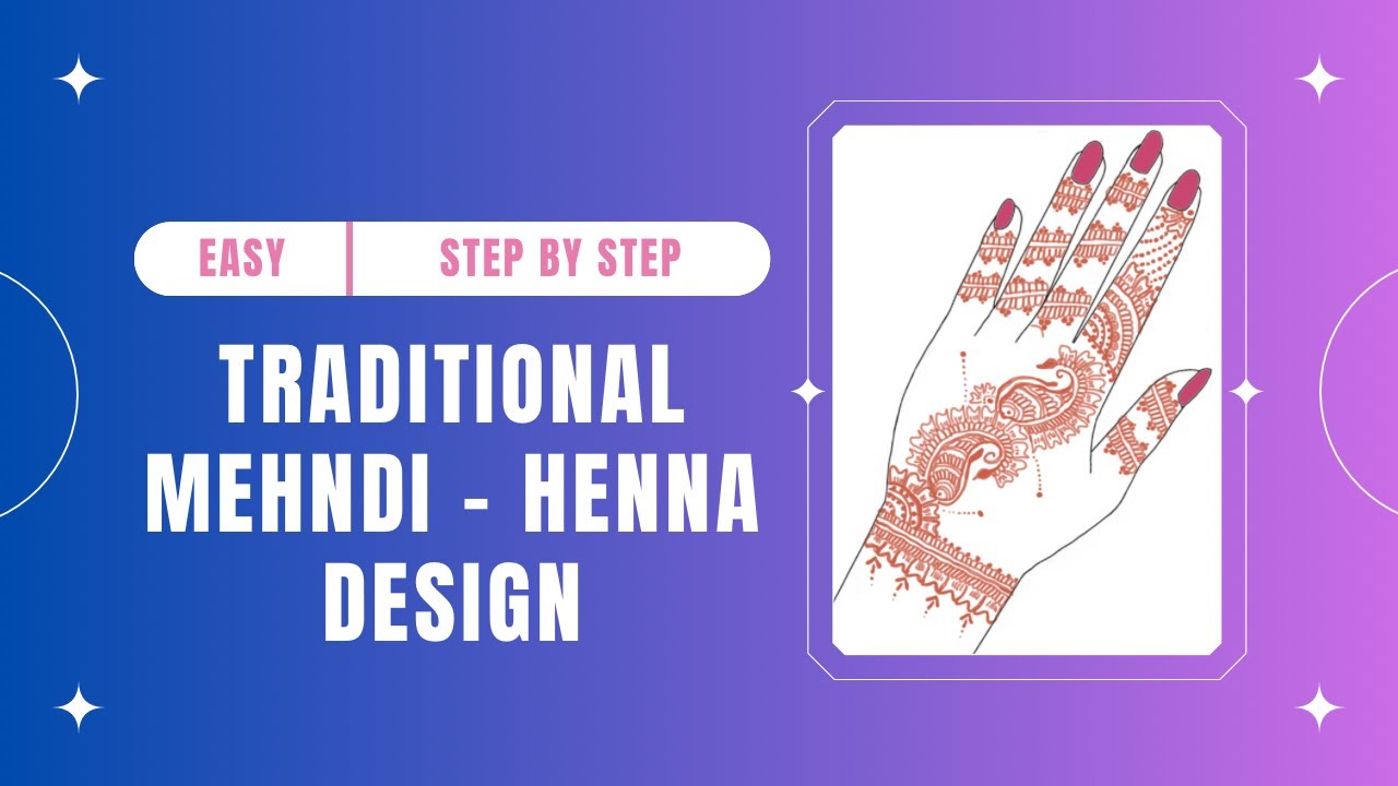 HENNA MEHNDI ART - SIMPLE AND EASY - STEP BY STEP #art #mehndi #henna #tutorial #pakistan #india 😊