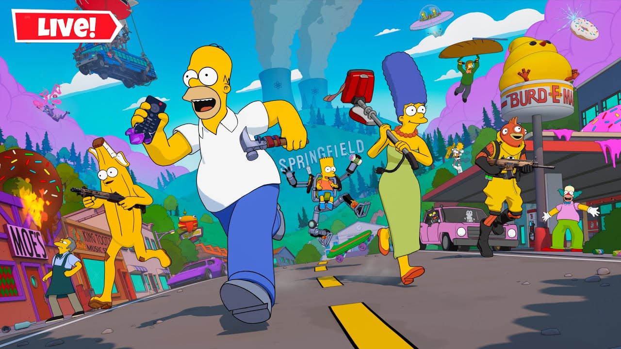 🔴 Live | NEW FORTNITE X SIMPSONS SEASON! | Playing With Viewers (Simpsons Mini-Season Gameplay LIVE)