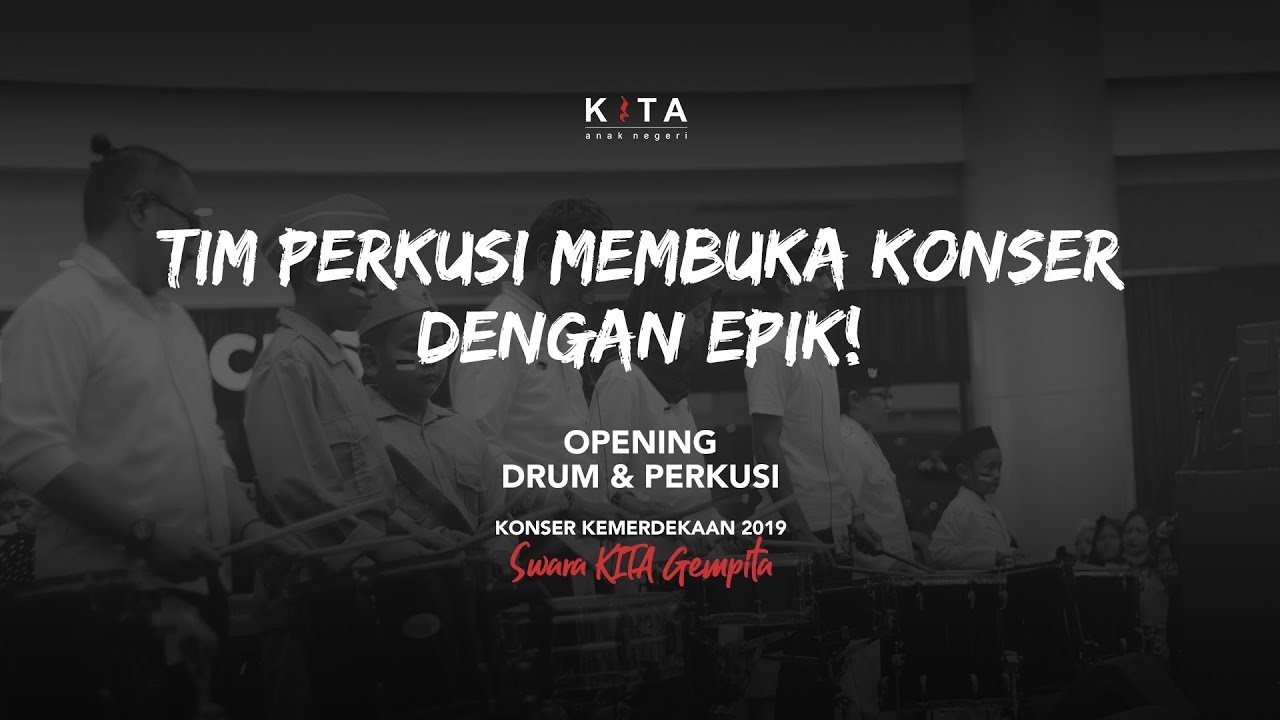 TIM PERKUSI DRUM Membuka Konser Dengan EPIK!
