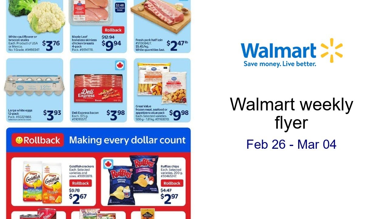Walmart weekly flyer Feb 26 - Mar 04