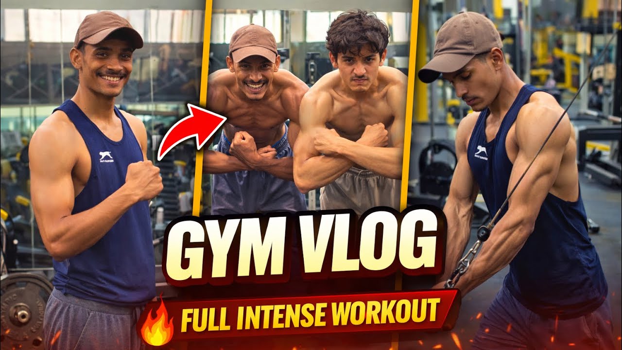 KHATARNAK GYM VLOG😮|CHEST WORKOUT 💪| 