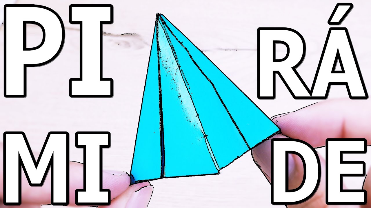 Cómo hacer una PIRÁMIDE muy FÁCIL de PAPEL | Origami | Papiroflexia
