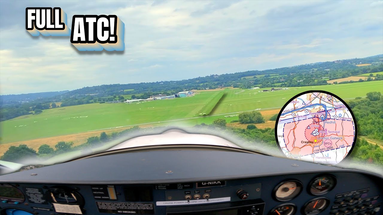 Flying a Katana DV20 from Sandown to Redhill – FULL ATC, Unedited