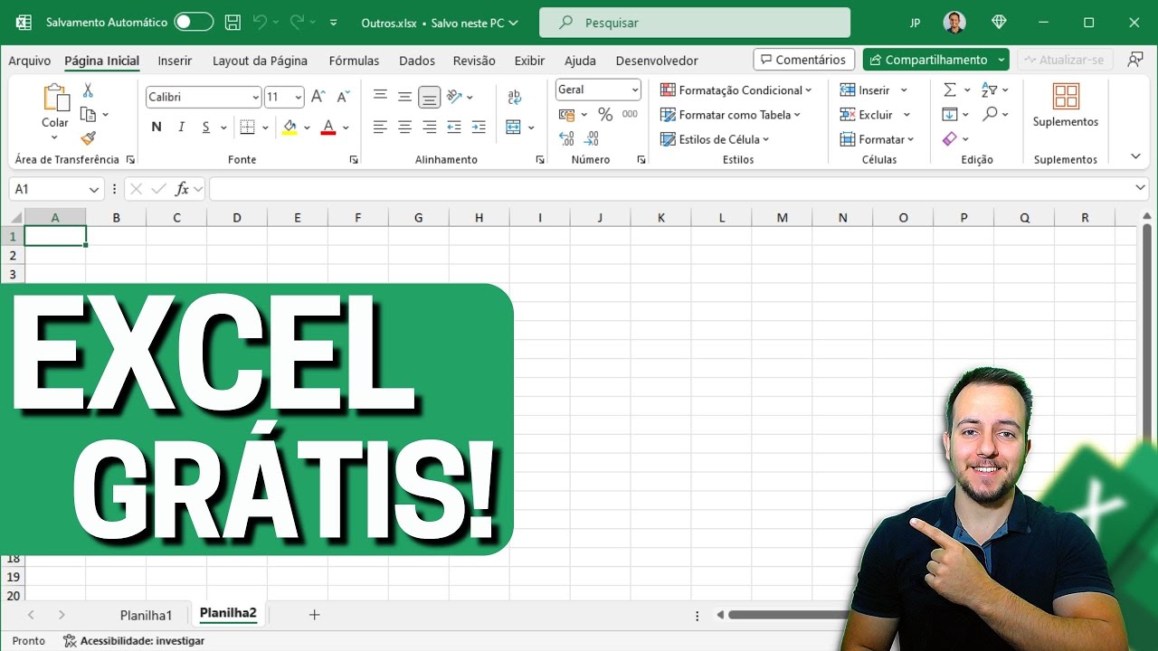 Como Usar o EXCEL GR&Aacute;TIS em 2025 | Vers&atilde;o Recente e Atualizada | Excel, Word, PowerPoint