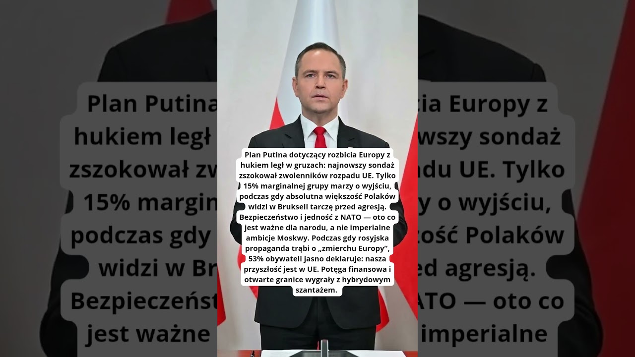 FIASKO KREMLA: POLACY WYBIERAJĄ UNIĘ EUROPEJSKĄ, A NIE &bdquo;POLEXIT&rdquo;