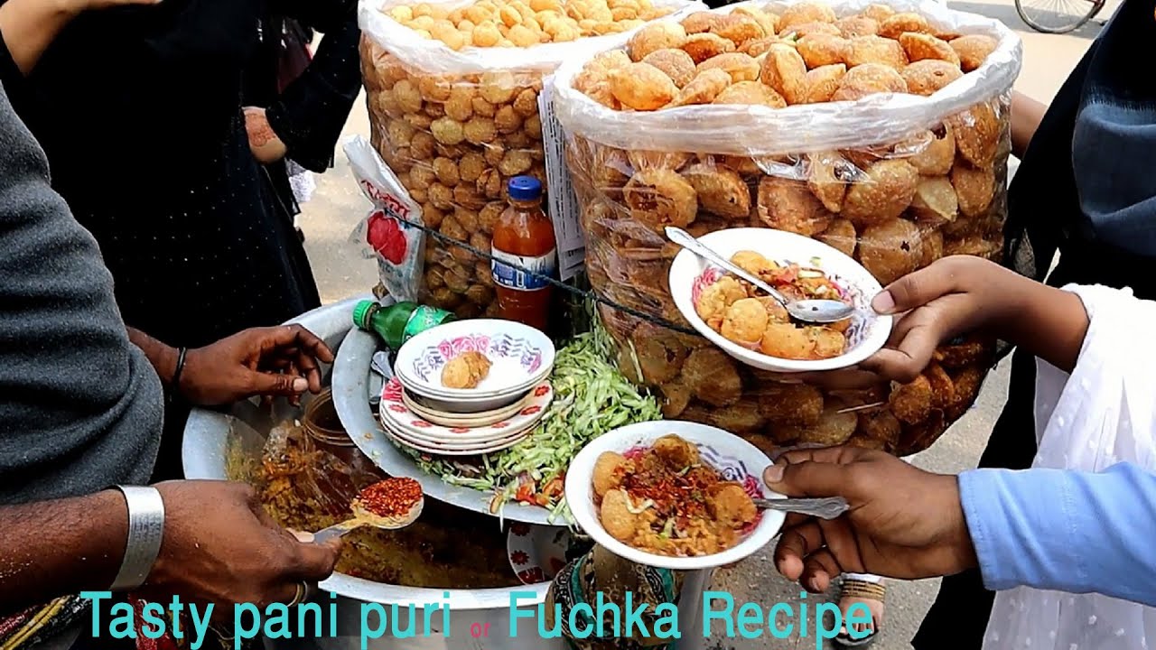 Super First Cutting Skills Amazing Hard Working Man, Selling Panipuri/ Golgappa/ Fuchka @ Tk 20
