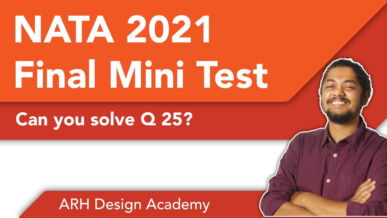 NATA 2021 I Final Mini Test I Can you solve Q 25?