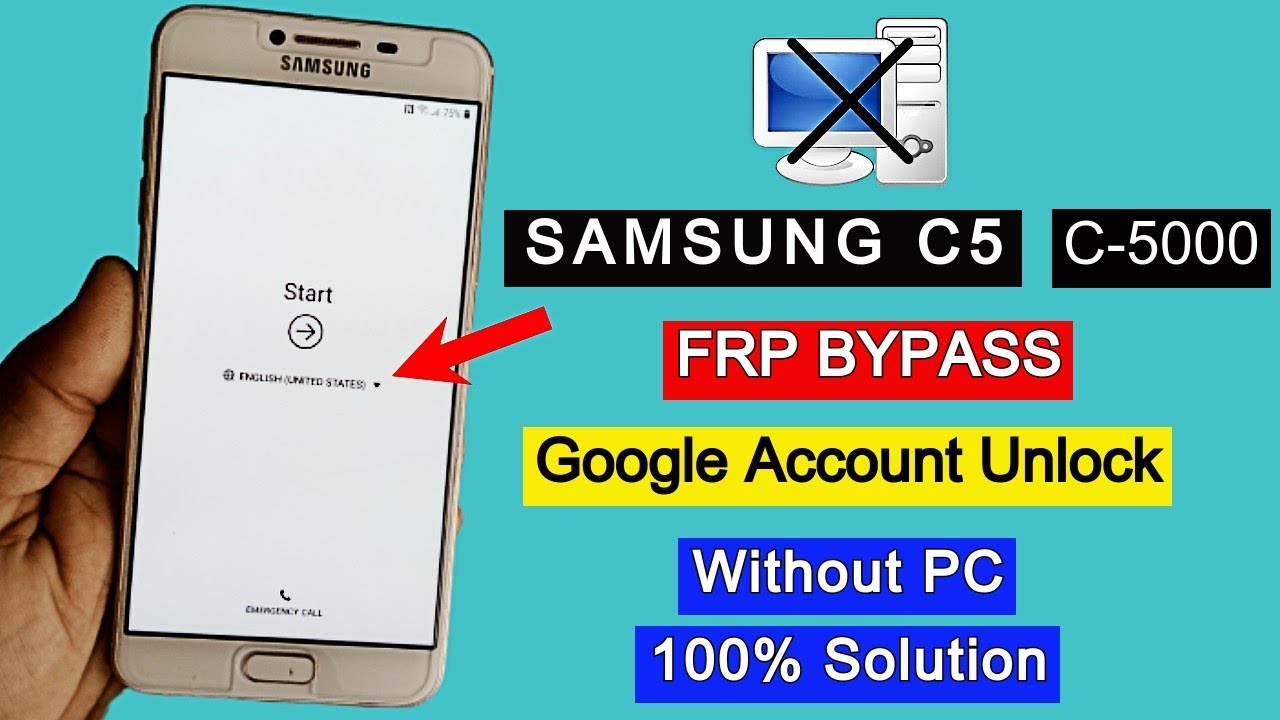 Samsung C5/C5 Pro FRP Bypass 2022 (SM-C5000) FRP Lock Remove | Google Account Unlock Without PC