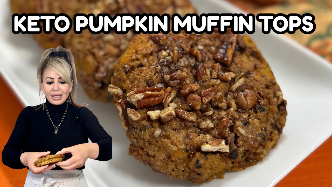 🎃 Keto Cottage Cheese Pumpkin Muffin Tops | 22g Protein & Only 2.7g Net Carbs!
