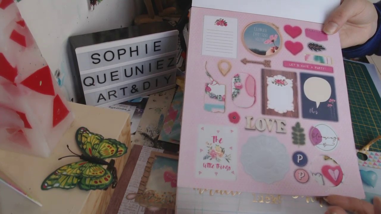 Mes créas scrap avec le Luxe Paper Block 3 Action #Scrap #cartes #marque_page #tag #Action #decotime